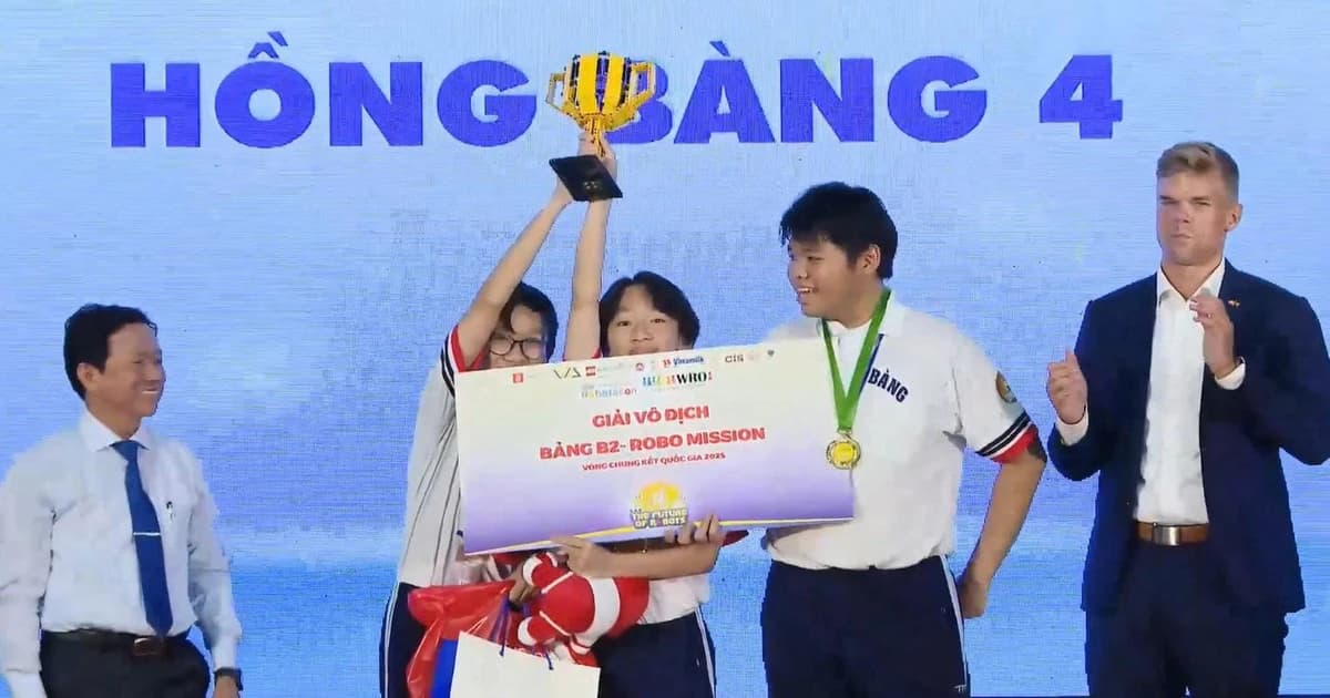 Học sinh Trường THCS Hồng Bàng vô địch Giải Robotacon WRO 2025