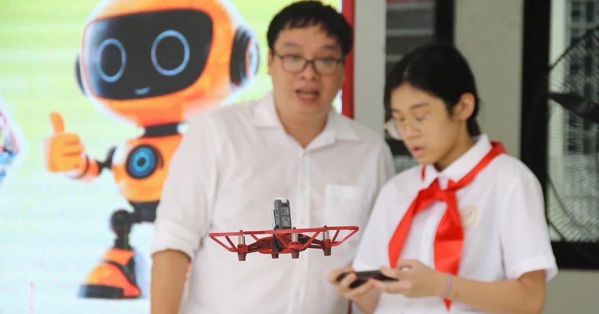 Trường THCS Bế Văn Đàn đón học sinh lớp 6 với trải nghiệm STEM hiện đại