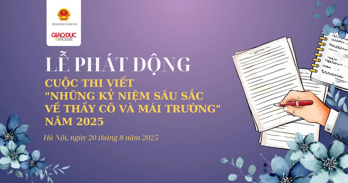Phát động cuộc thi viết về 'Trang sách và Mái trường'