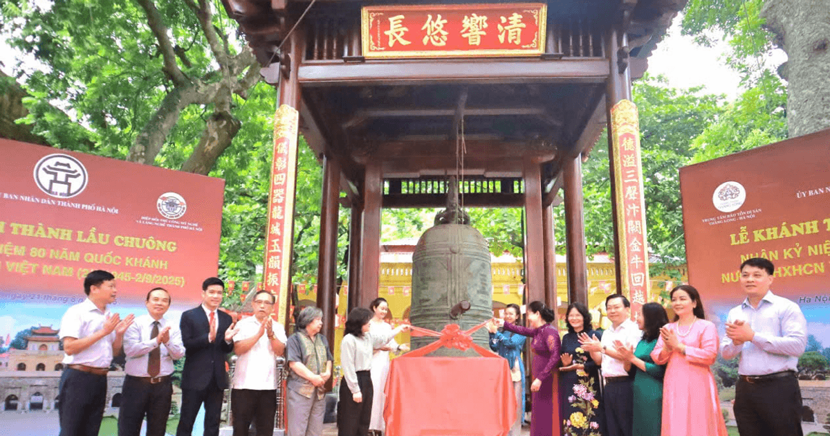 Hoàng thành Thăng Long khánh thành công trình 'Lầu chuông'