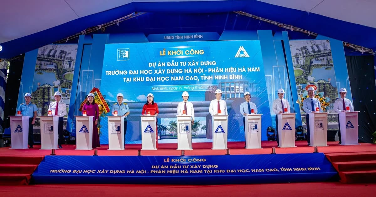 Khởi công xây dựng Trường Đại học xây dựng Hà Nội tại Khu Đại học Nam Cao