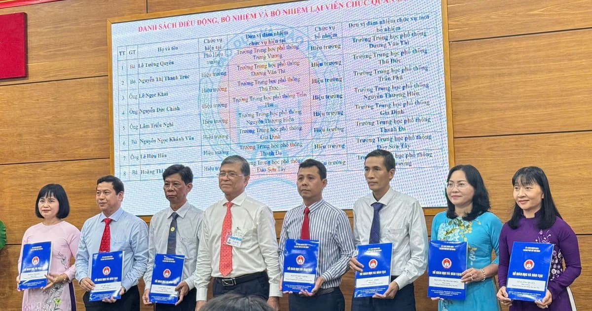 TPHCM điều động, bổ nhiệm nhiều Hiệu trưởng, Phó hiệu trưởng