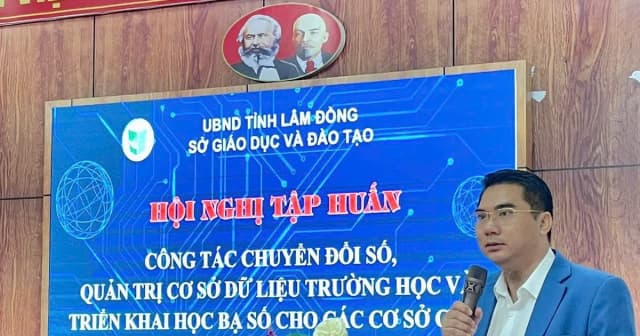 Triển khai học bạ điện tử, giảm áp lực hồ sơ sổ sách cho giáo viên tại Lâm Đồng