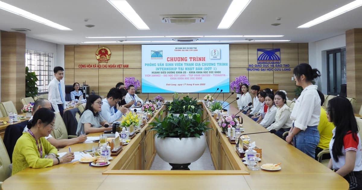 170 sinh viên Trường ĐH Cửu Long phỏng vấn chương trình Internship tại Nhật Bản