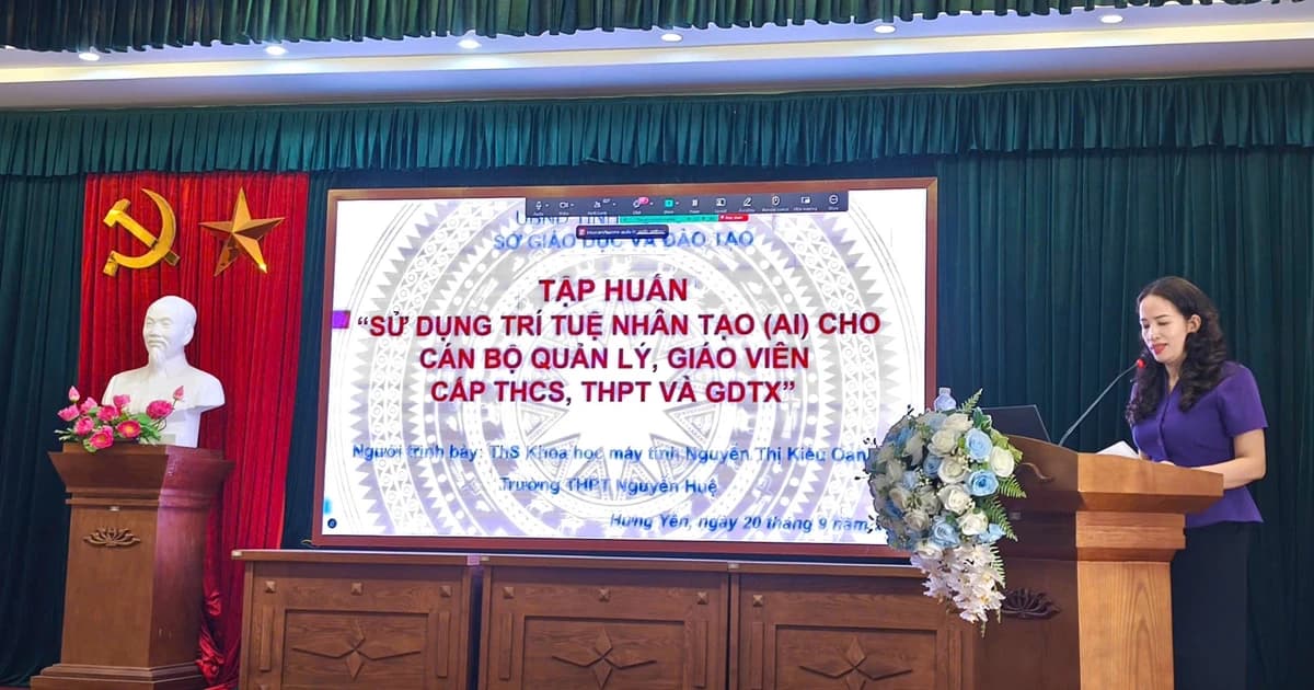 Hơn 15 nghìn cán bộ, giáo viên Hưng Yên được tập huấn ứng dụng AI