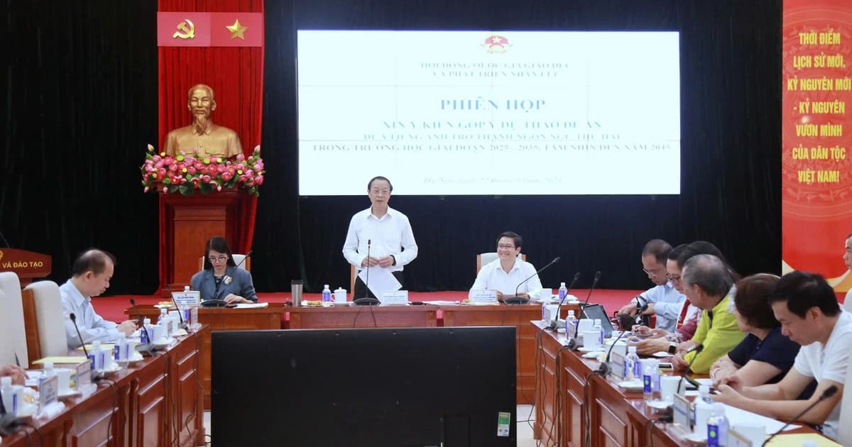 Góp ý hoàn thiện Đề án đưa tiếng Anh thành ngôn ngữ thứ 2 trong trường học