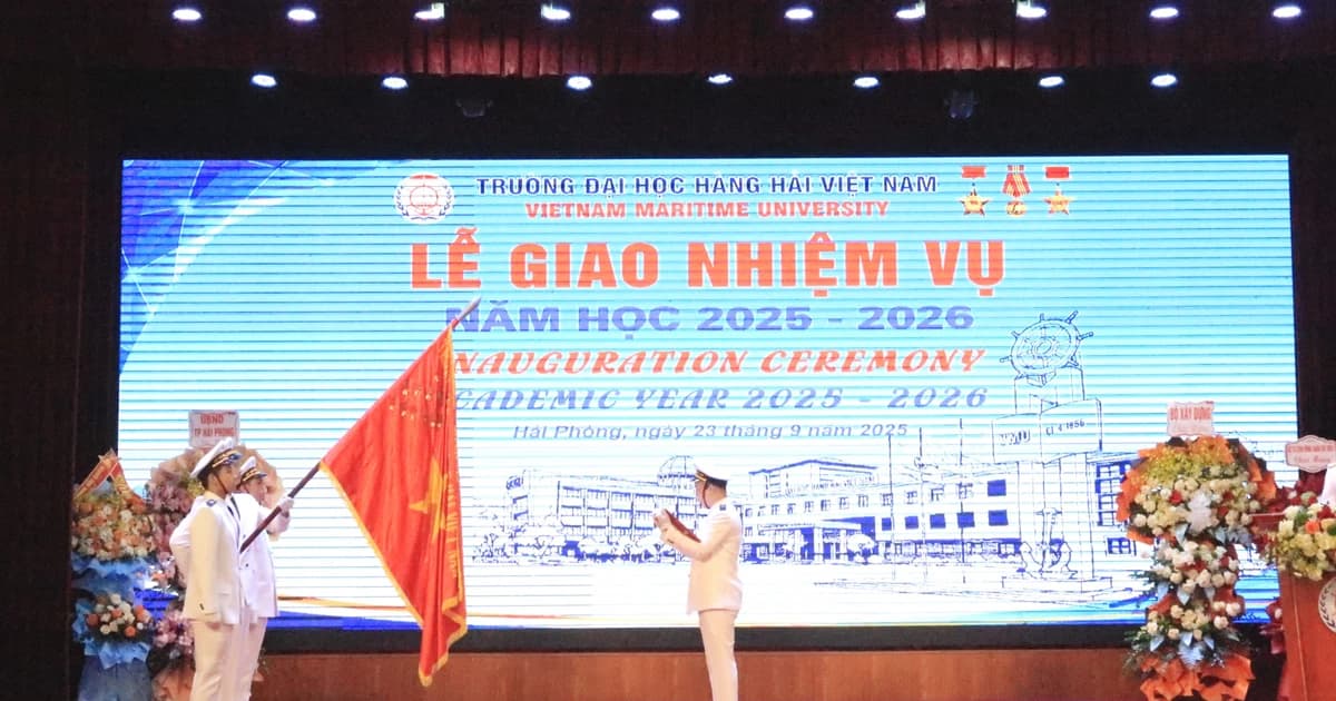 Trường Đại học Hàng hải Việt Nam tổ chức Lễ giao nhiệm vụ năm học