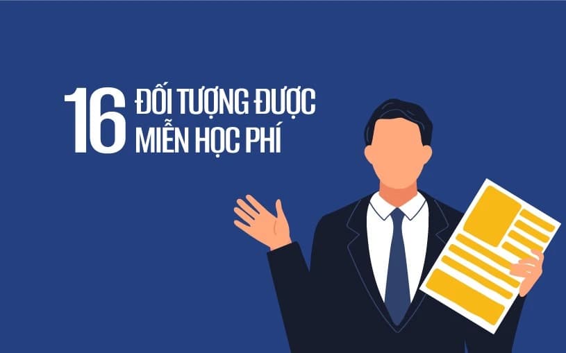 16 đối tượng được miễn học phí