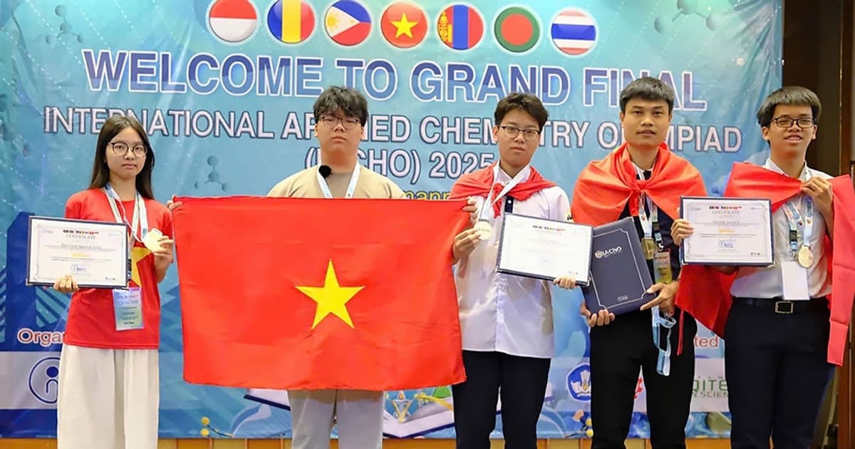 Ninh Bình có học sinh đoạt Huy chương Vàng tại Olympic Hóa học ứng dụng quốc tế 2025