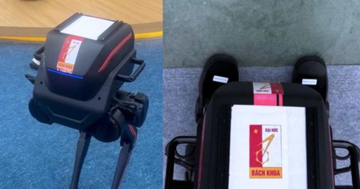 Đại học Bách khoa Hà Nội thừa nhận sơ suất khi dán logo chồng lên logo robot trưng bày