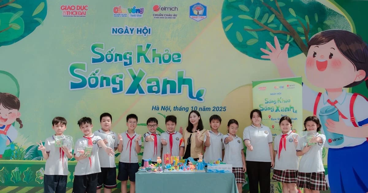 Cầu Vồng Tuổi thơ và Elmich Việt Nam gieo mầm ý thức Sống Khỏe - Sống Xanh