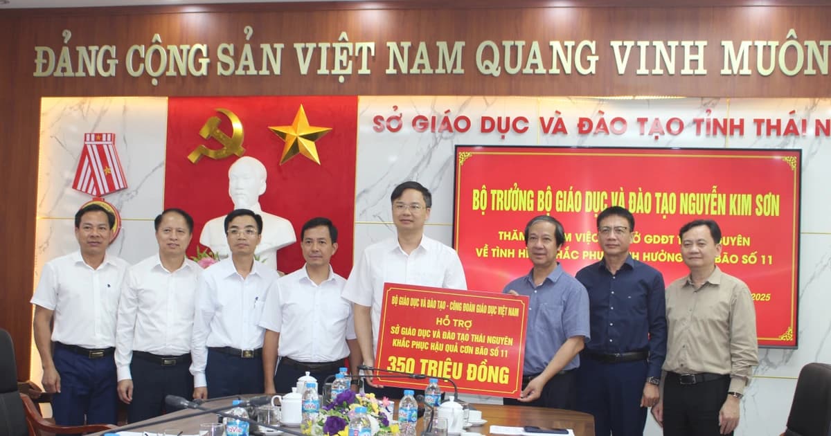 Bộ trưởng Nguyễn Kim Sơn thăm, động viên các cơ sở giáo dục tại Thái Nguyên