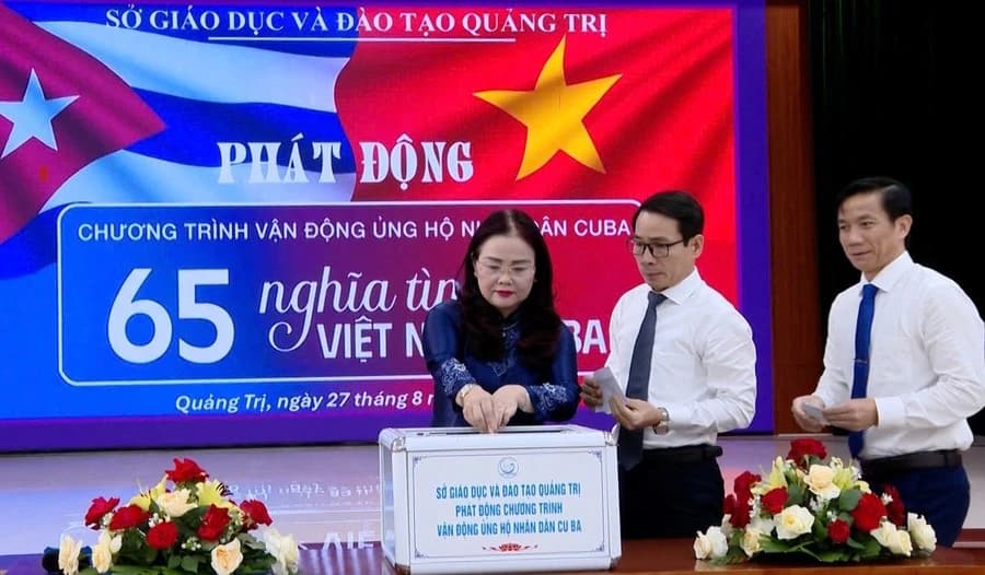 Ngành Giáo dục Quảng Trị vun đắp nghĩa tình, đồng hành cùng nhân dân Cuba