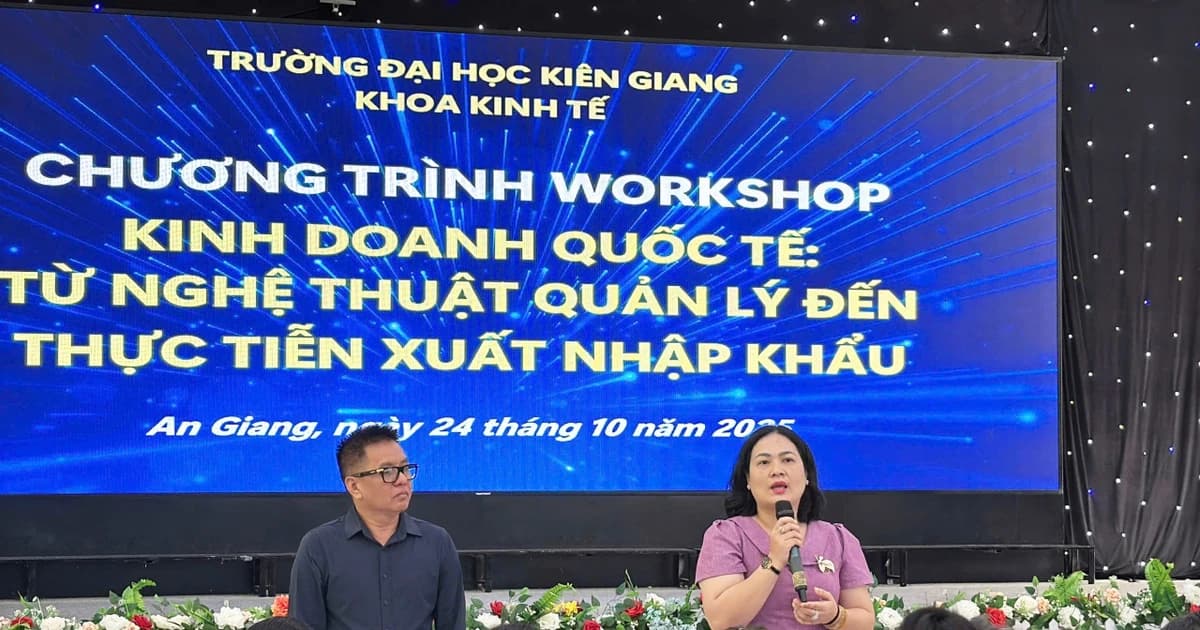 Workshop kinh doanh quốc tế mở ra cơ hội học hỏi và kết nối cho sinh viên