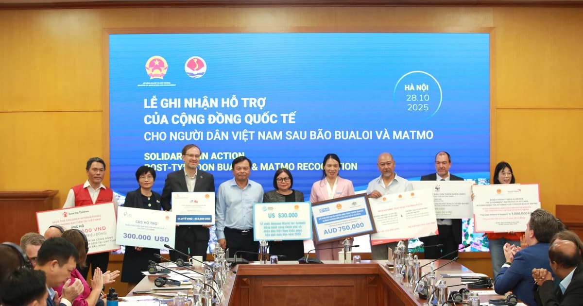 Việt Nam nhận hơn 9,6 triệu USD cứu trợ sau bão Bualoi và Matmo