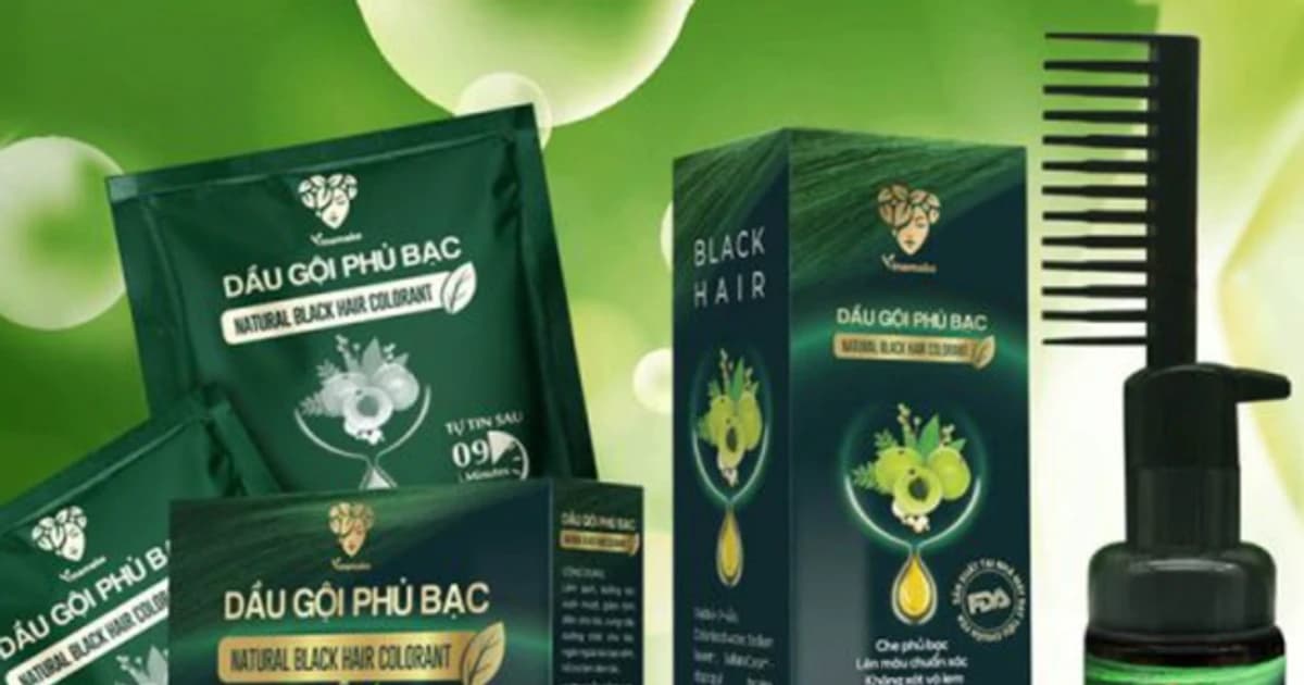 Thu hồi toàn quốc dầu gội phủ bạc Vinamake do bị xác định là hàng giả