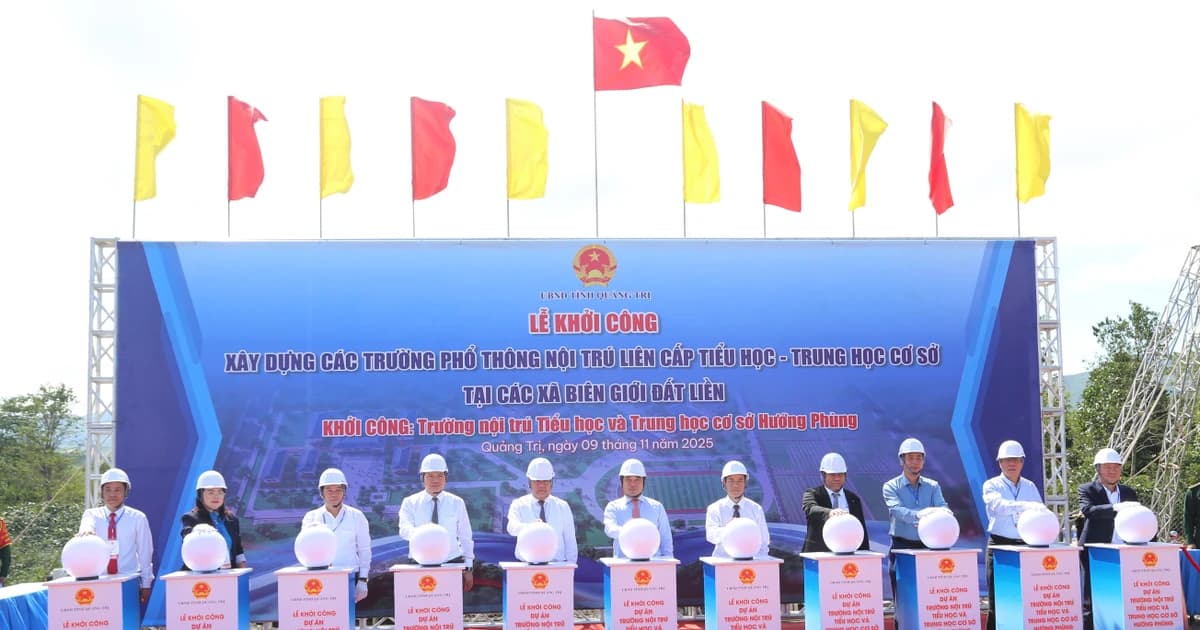 Xây trường nội trú ở Quảng Trị: Khởi tạo tương lai tươi sáng cho học sinh