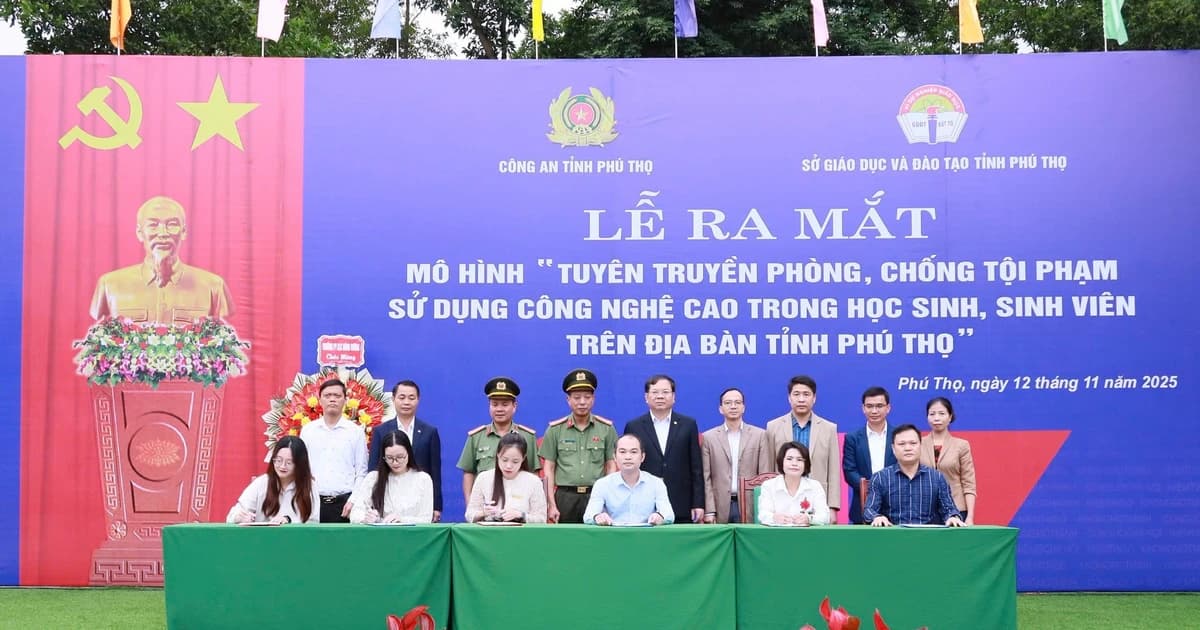 Ra mắt mô hình tuyên truyền phòng, chống tội phạm công nghệ cao trong HSSV