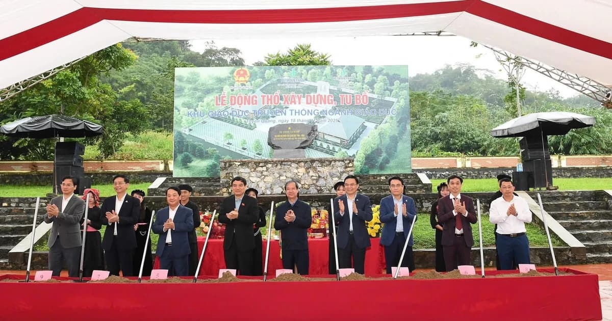 Khởi công xây dựng, tu bổ Khu giáo dục truyền thống ngành Giáo dục