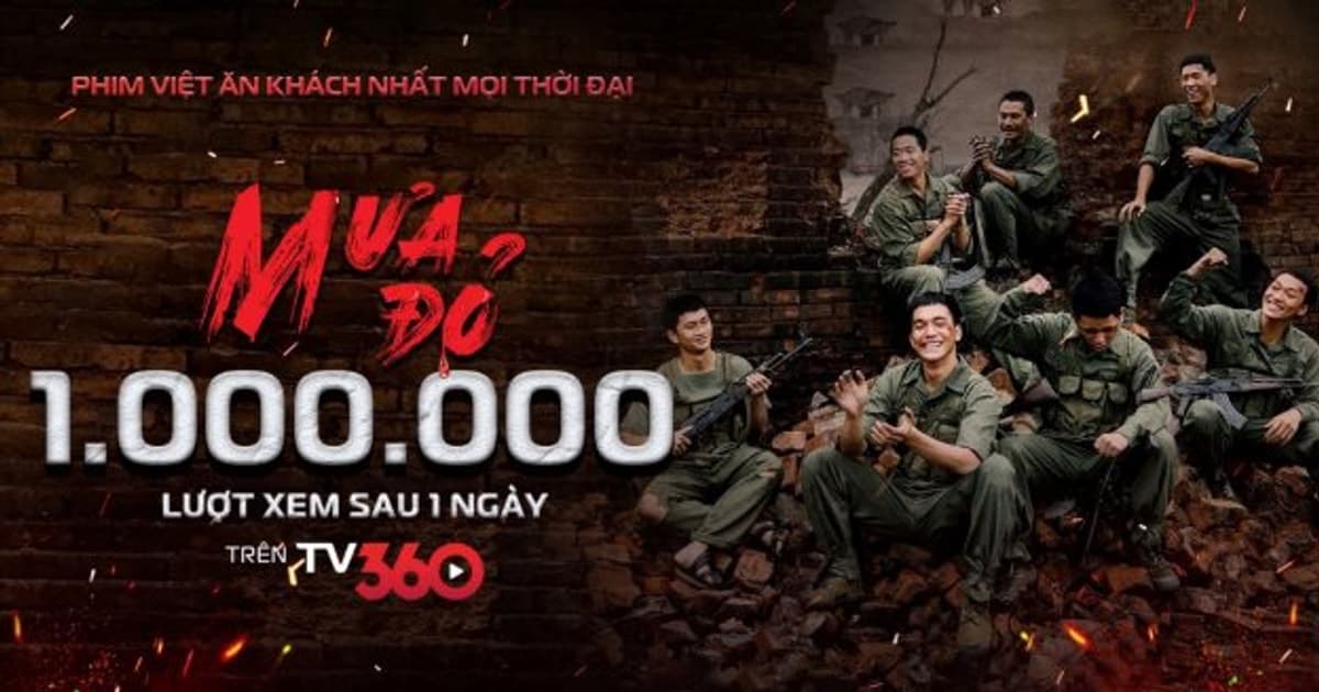 “Mưa đỏ” cán mốc 1 triệu lượt xem sau 24 giờ phát miễn phí trên TV360