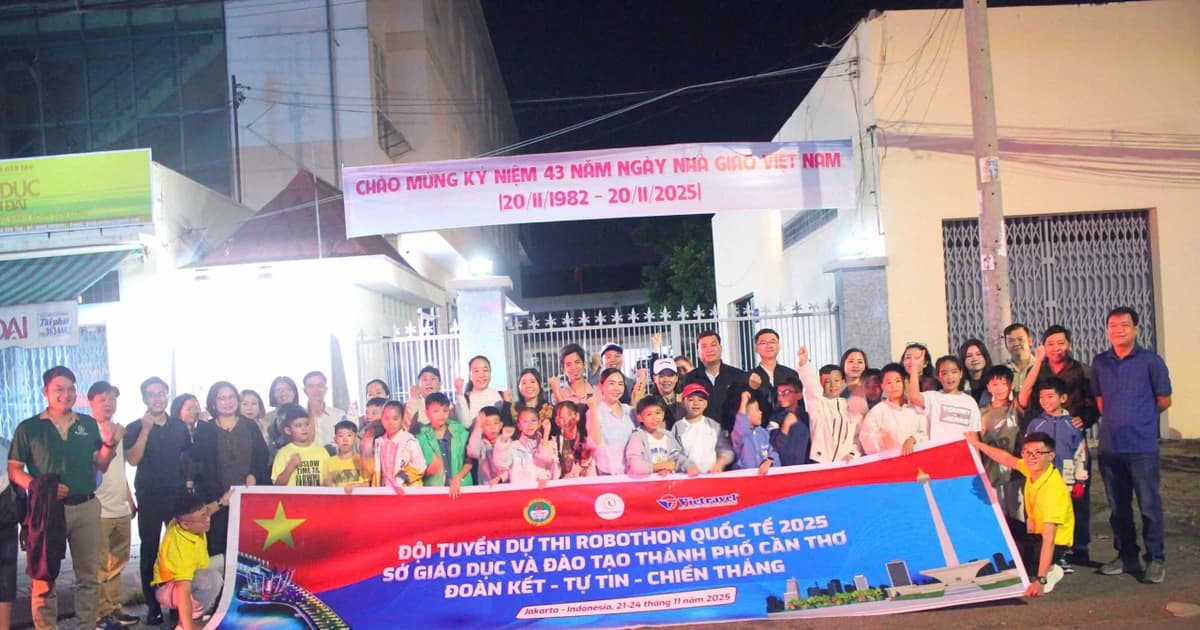 Học sinh TP Cần Thơ xuất quân tranh tài Cuộc thi Robothon quốc tế