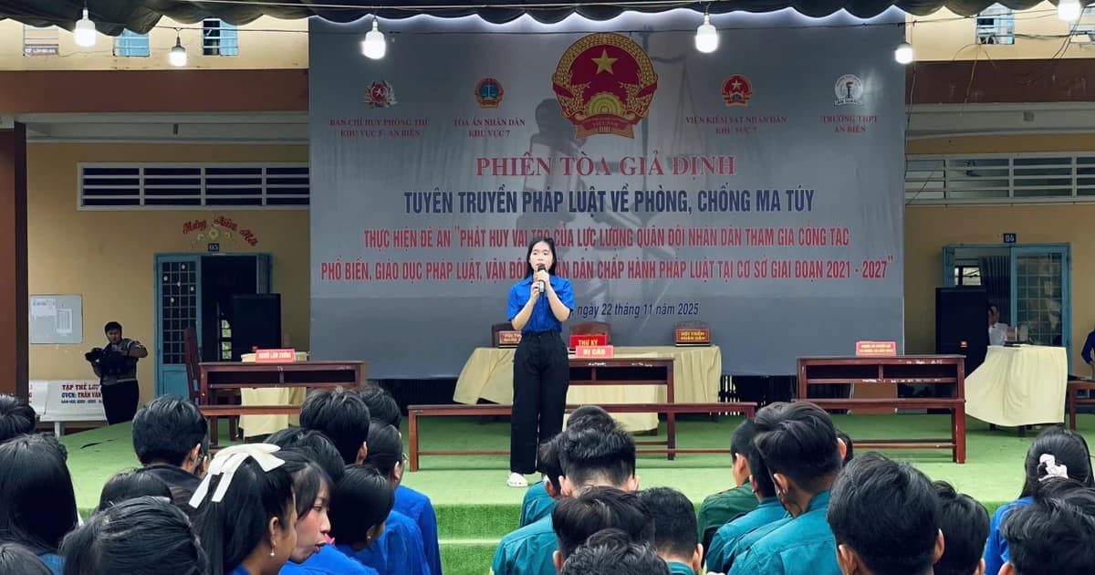 Phiên tòa giả định đưa Luật Phòng, chống ma túy đến gần hơn với học sinh