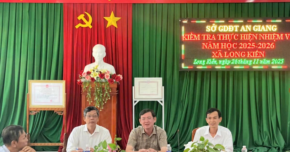 An Giang: Kiểm tra công tác thực hiện nhiệm vụ năm học