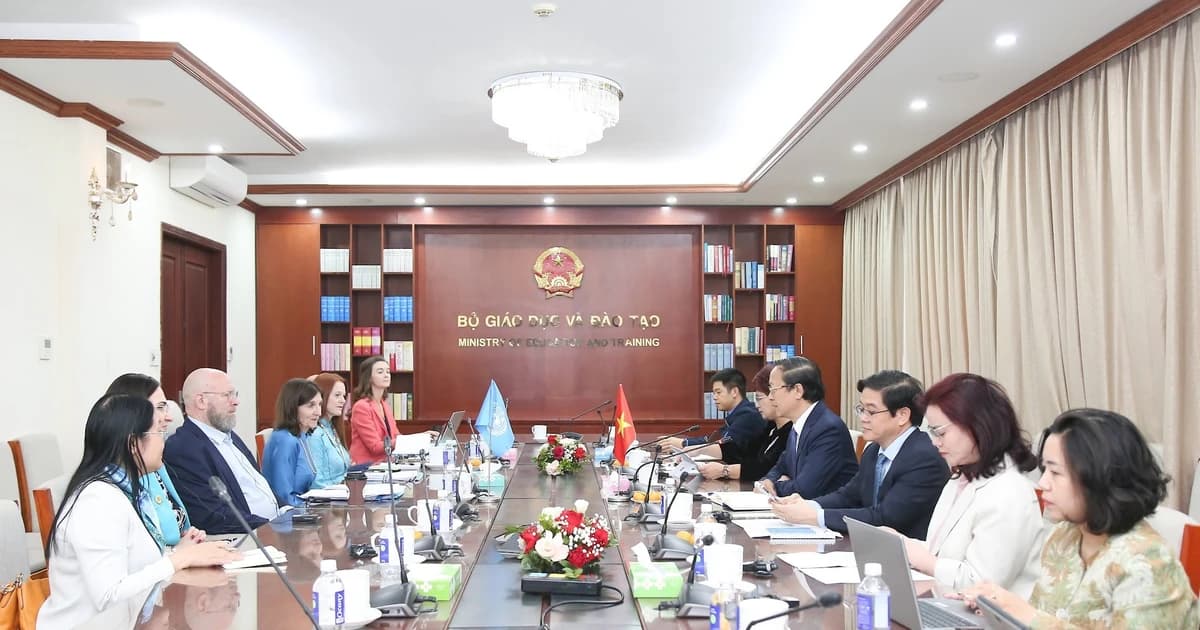 UNICEF cam kết đồng hành cùng Bộ GD&ĐT nâng cao chất lượng giáo dục