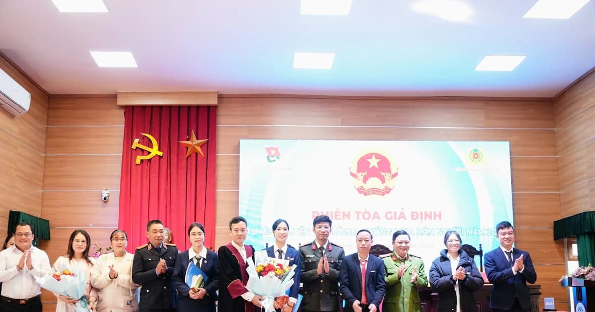 Trường Đại học Thành Đông: Phiên tòa giả định phòng, chống mua bán người