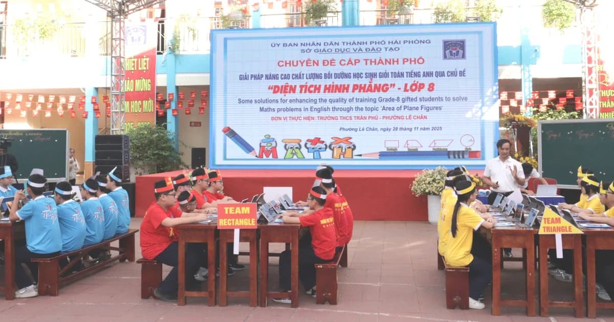 Hải Phòng nâng cao chất lượng bồi dưỡng học sinh giỏi Toán bằng tiếng Anh