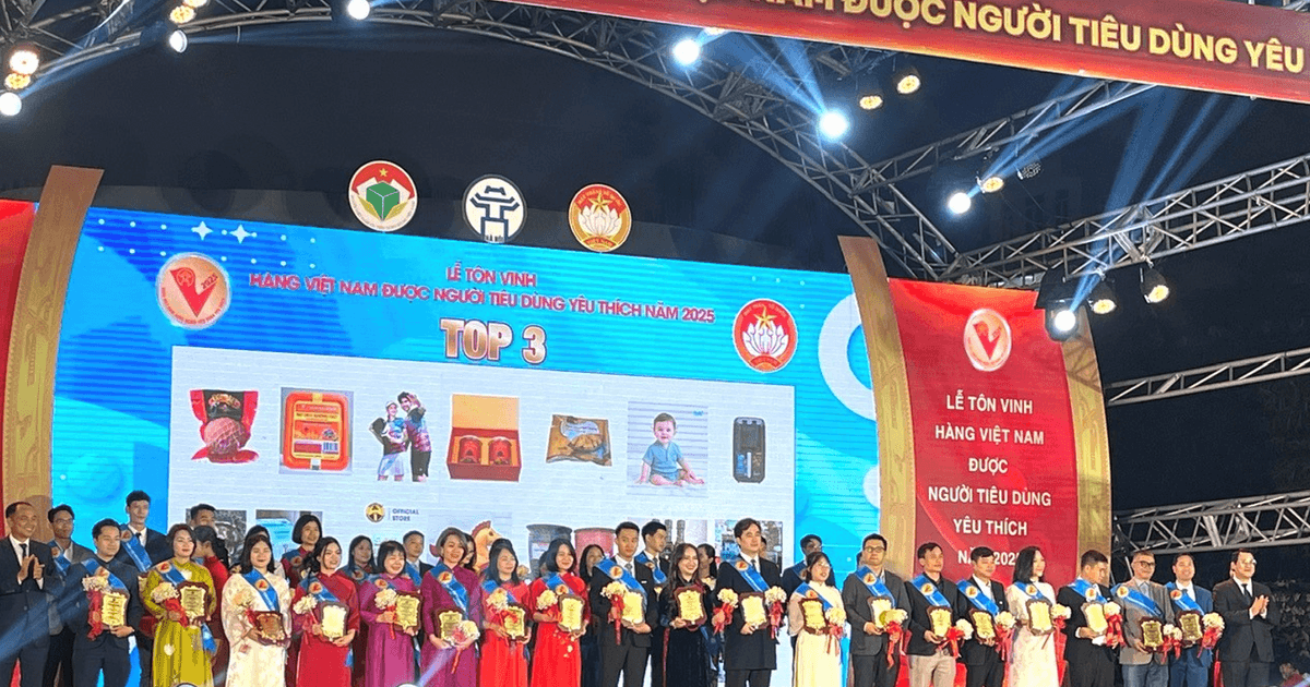 Tôn vinh sản phẩm 'Hàng Việt Nam được người tiêu dùng yêu thích' năm 2025