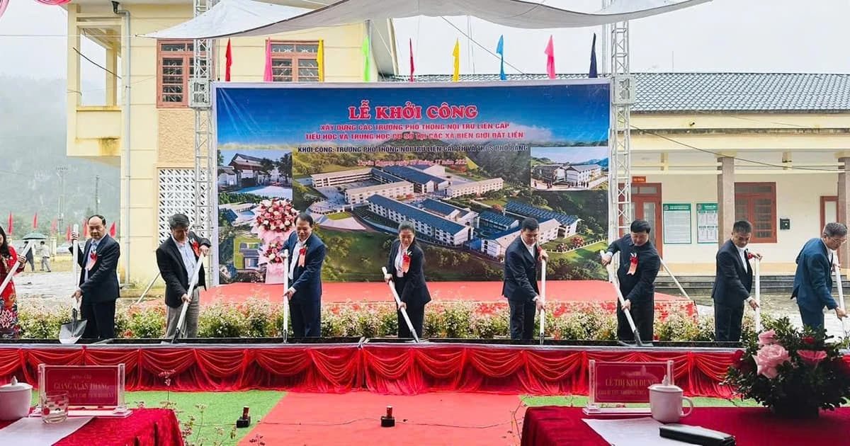 Xây trường nội trú liên cấp: Giải pháp dài hạn cho giáo dục vùng biên