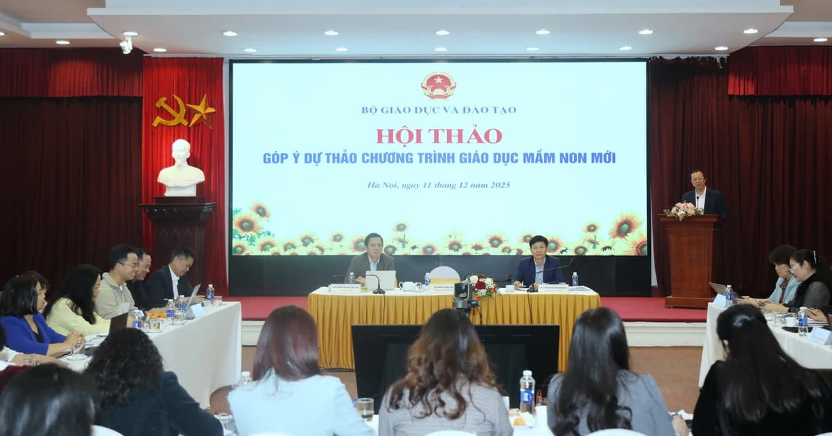 Góp ý hoàn thiện Dự thảo Chương trình giáo dục mầm non mới