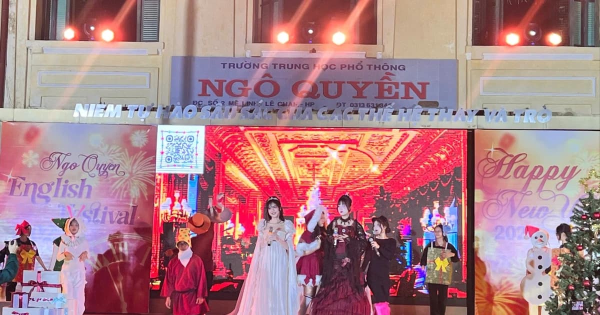 Hàng nghìn học sinh Hải Phòng hoà mình trong 'Ngô Quyền English Festival 2025'