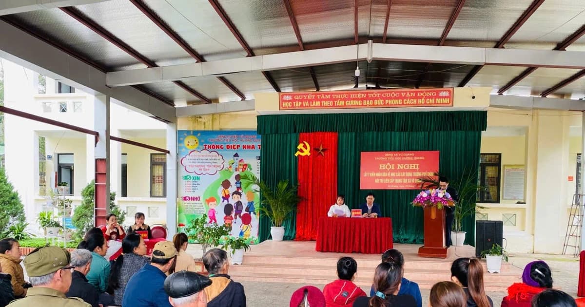 Hà Tĩnh lấy ý kiến kỹ lưỡng của Nhân dân khi xây trường liên cấp, nội trú