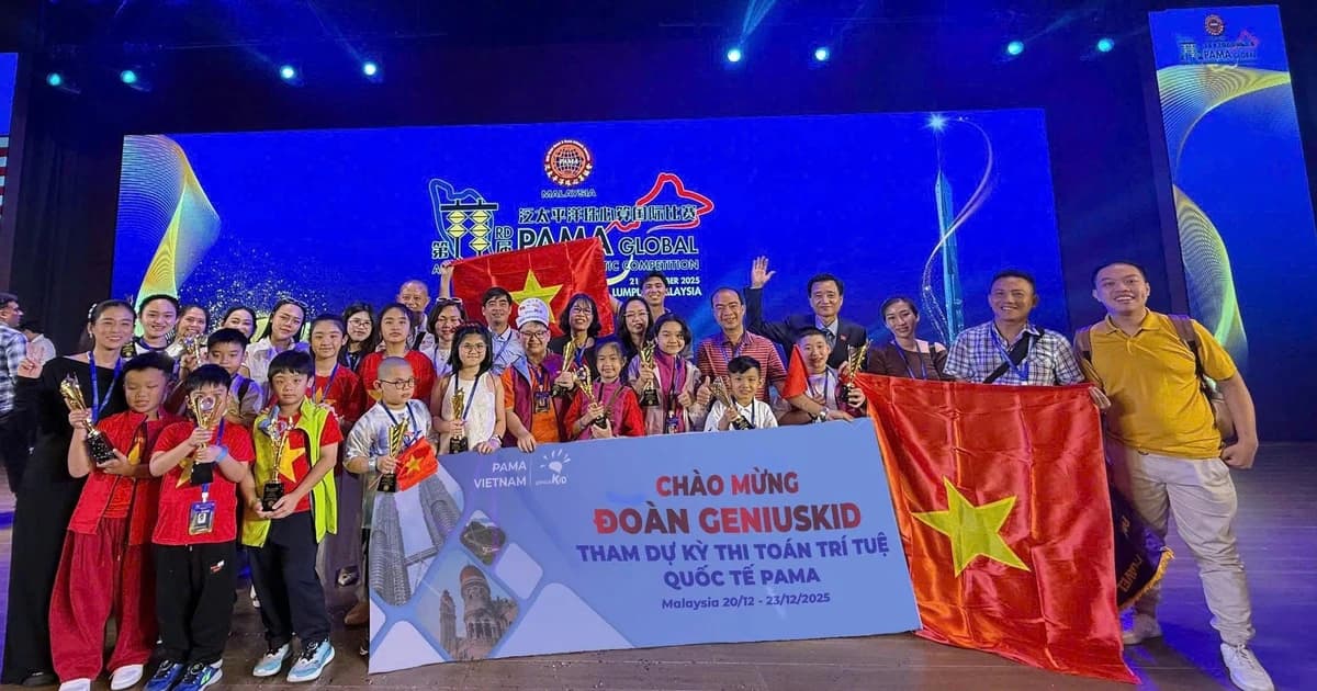 TP Cần Thơ có 2 học sinh đạt Quán quân tại Kỳ thi Toán trí tuệ quốc tế PAMA