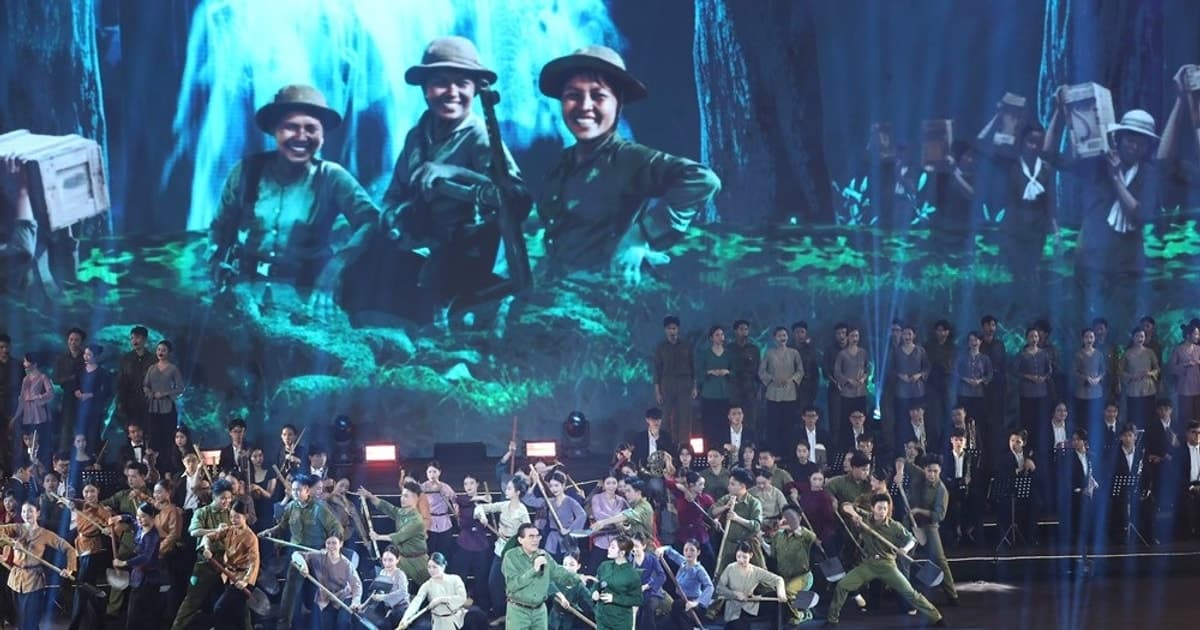 Ấn tượng chương trình nghệ thuật mừng Đại hội Thi đua yêu nước lần thứ XI