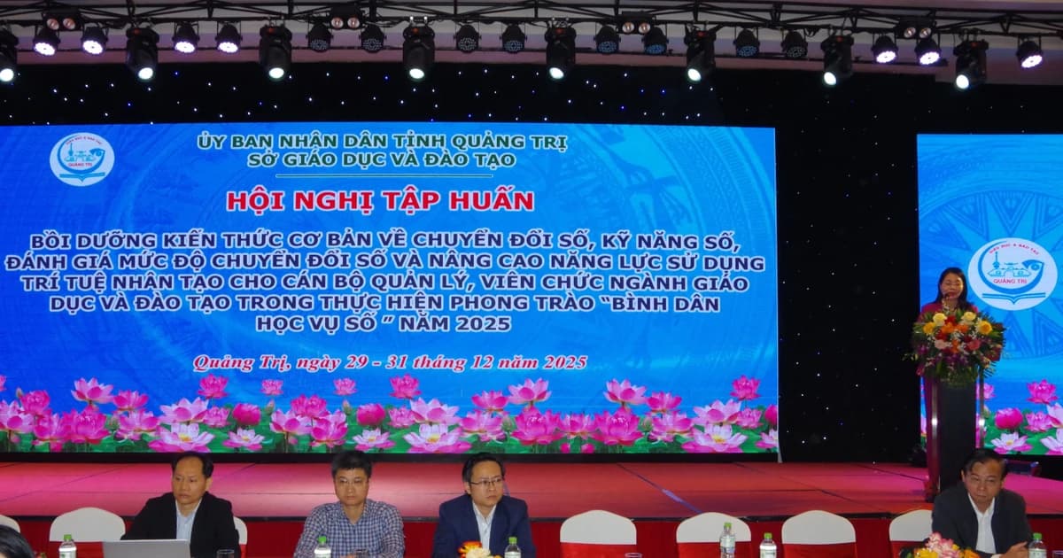 Ngành Giáo dục Quảng Trị chủ động nâng cao năng lực số