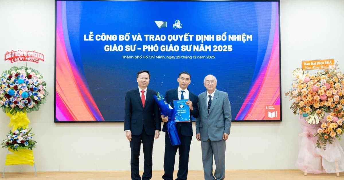 Giáo sư Toán duy nhất năm 2025 được bổ nhiệm tại Trường Đại học Bách khoa TPHCM