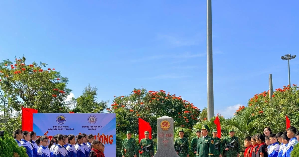 Tiết học đặc biệt nơi biên giới Việt – Lào ngày đầu năm mới