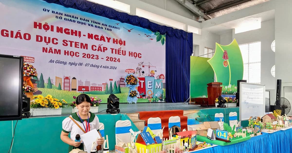 An Giang tổ chức Cuộc thi Thiết kế sản phẩm STEM và Nghiên cứu KHKT