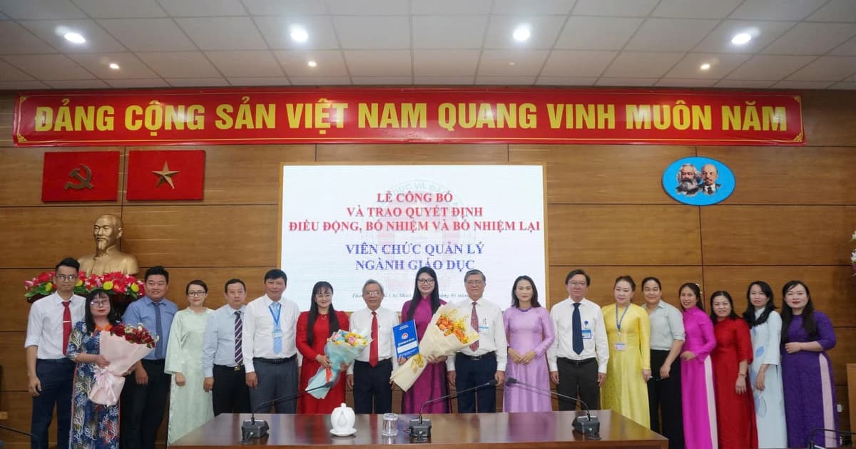 Sở GD&ĐT TPHCM điều động, bổ nhiệm cán bộ quản lý giáo dục