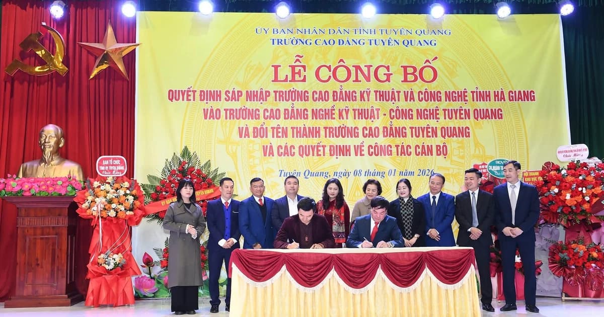 Thành lập Trường Cao đẳng Tuyên Quang