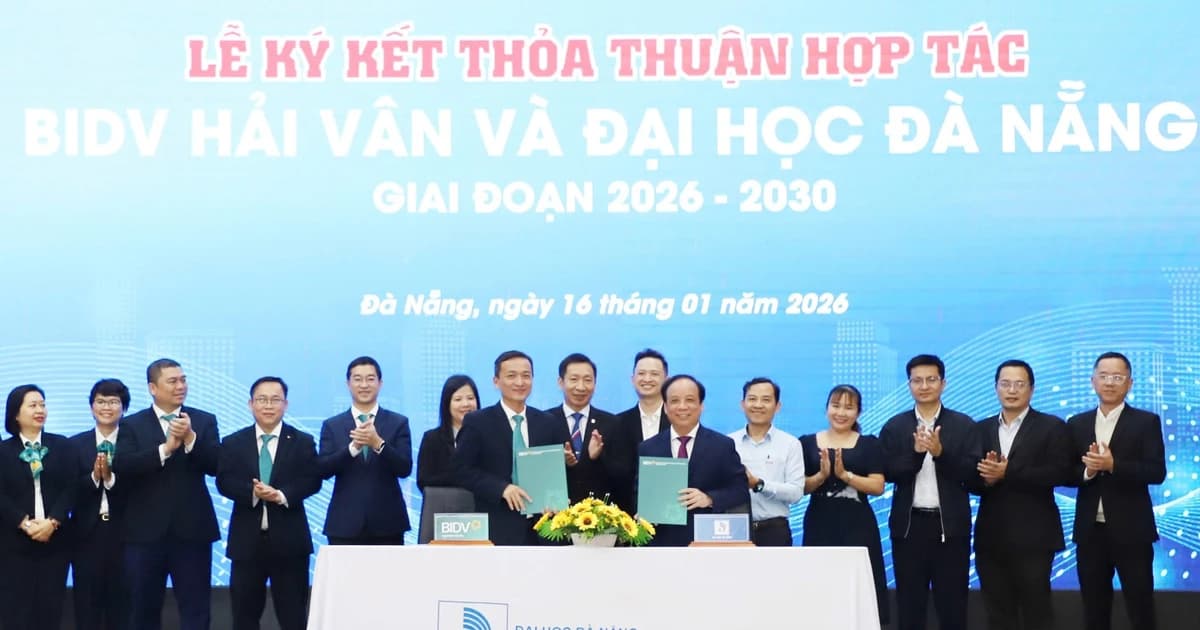 Đại học Đà Nẵng ký kết với BIDV Hải Vân giai đoạn 2026-2030