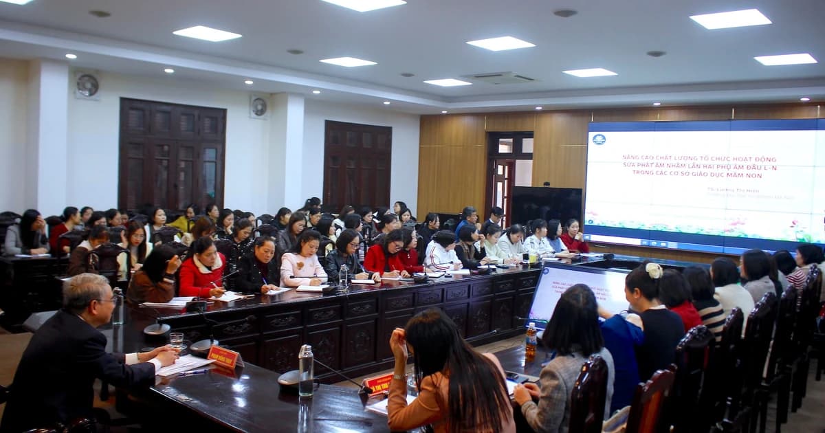 Hưng Yên đặt mục tiêu hết năm học 2025-2026, 100% giáo viên phát âm chuẩn L-N