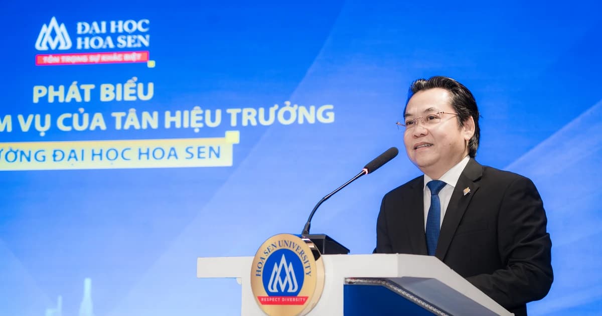 PGS.TS Nguyễn Hữu Huy Nhựt giữ chức Hiệu trưởng Trường ĐH Hoa Sen