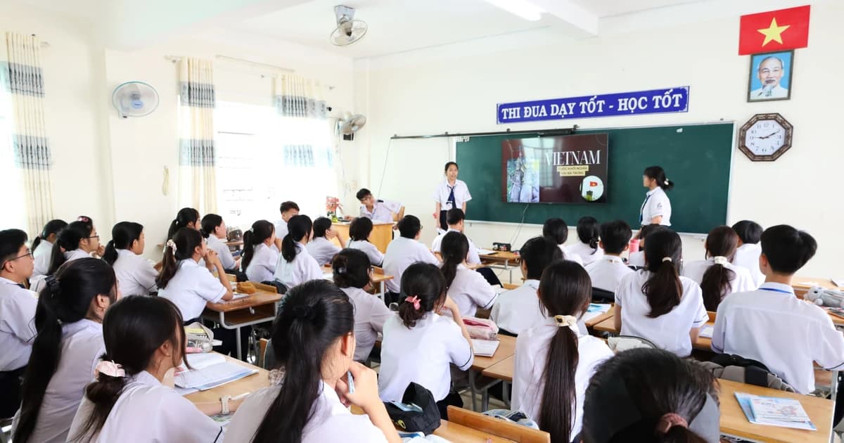 Trường học ở Cà Mau thi đua dạy tốt, học tốt hướng về Đại hội Đảng toàn quốc