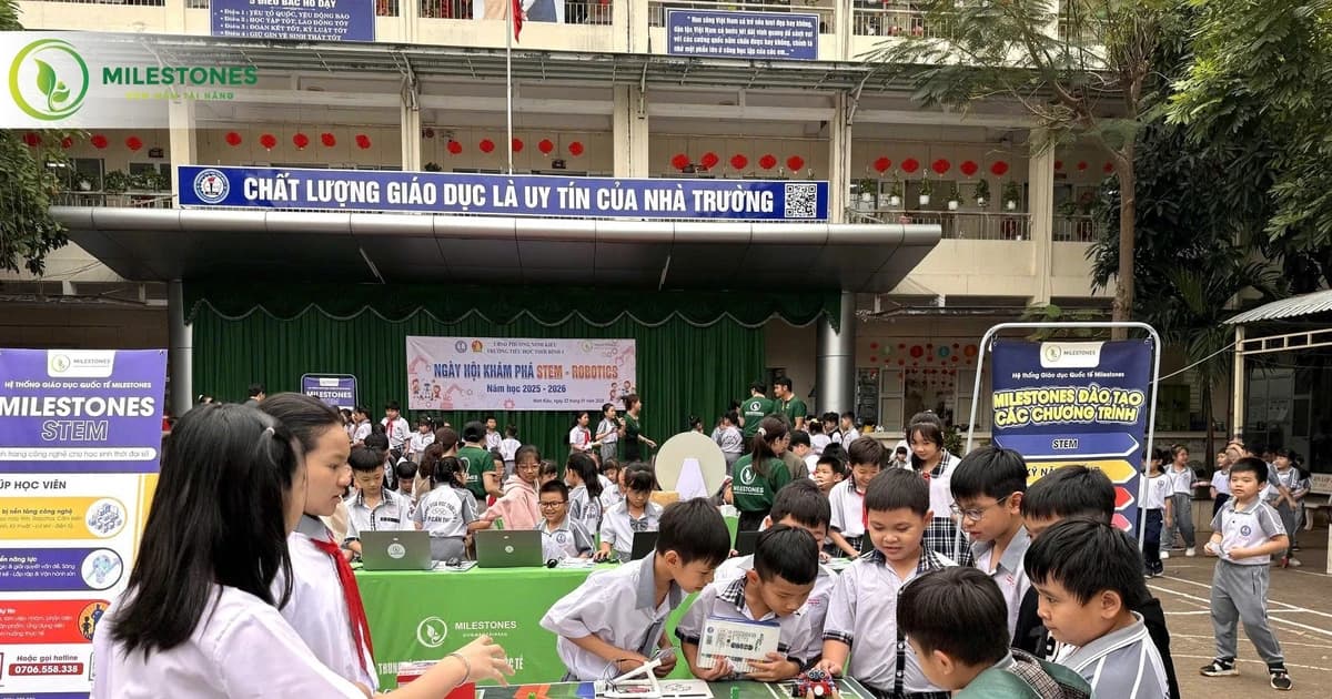 Học sinh Tiểu học TP Cần Thơ hào hứng trải nghiệm giáo dục STEM