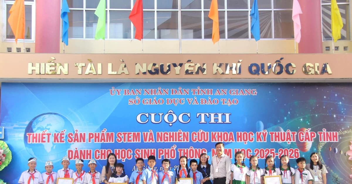 An Giang trao 203 giải Cuộc thi Nghiên cứu KHKT dành cho học sinh phổ thông