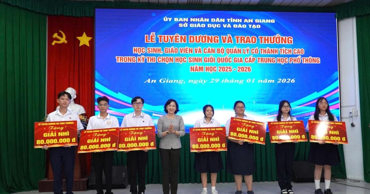 An Giang tuyên dương học sinh xuất sắc tại Kỳ thi học sinh giỏi quốc gia